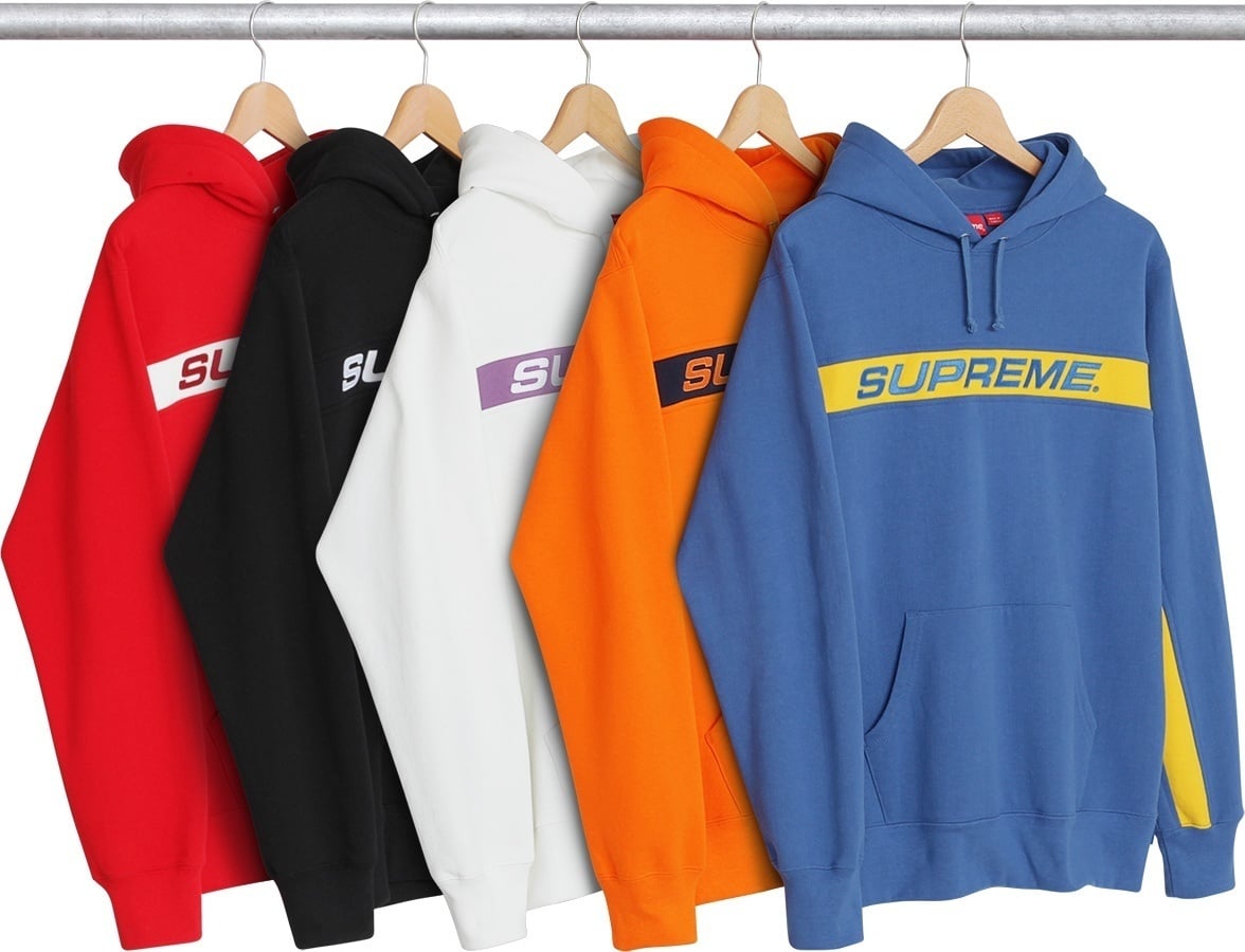Stripe Hooded Sweatshirt
